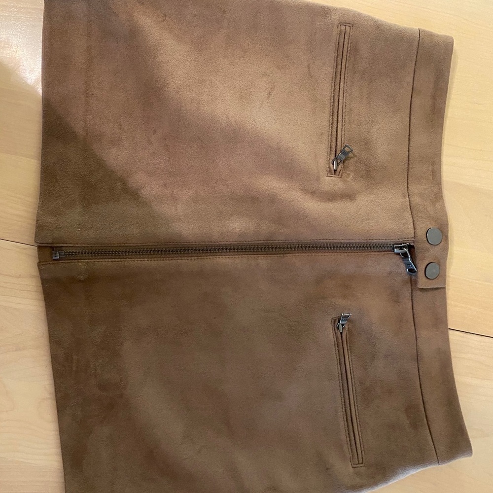 Bcbg suede skirt